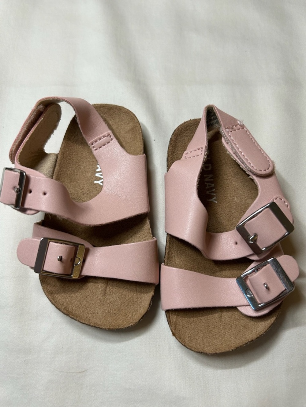 Old Navy Light Pink Buckle Strap Kids Sandals